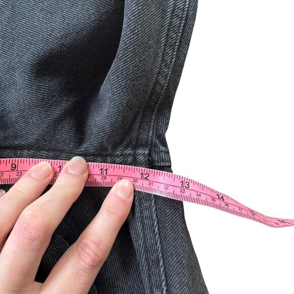 NEW AGOLDE 90s Mid Rise Loose Fit Jean Smokestack Distressed Black - Picture 11 of 12